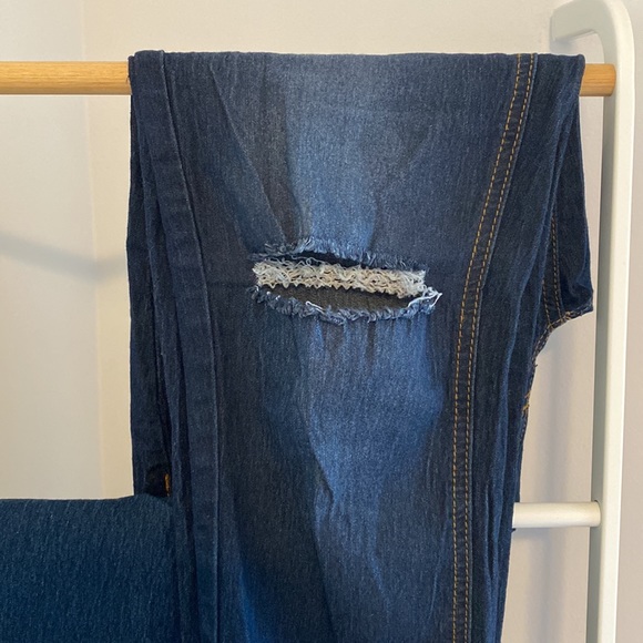 Two Pair of Stretch Maternity Jean Leggings, Size Medium - Picture 3 of 5